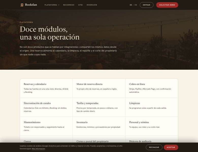 Booktlan, pantalla 2