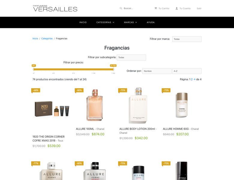 Parfumerie Versailles, pantalla 2